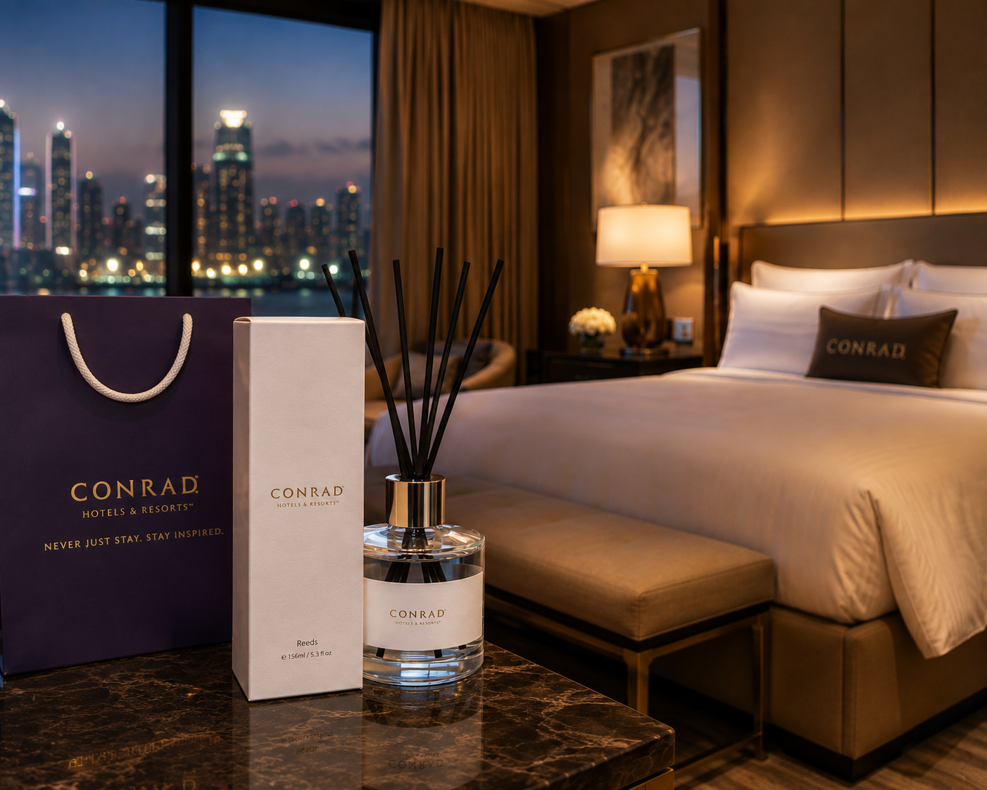 コンラッド東京 リードディフューザー＆ベア ギフトセット | Conrad Tokyo Reed Diffuser & Bear Gift Set